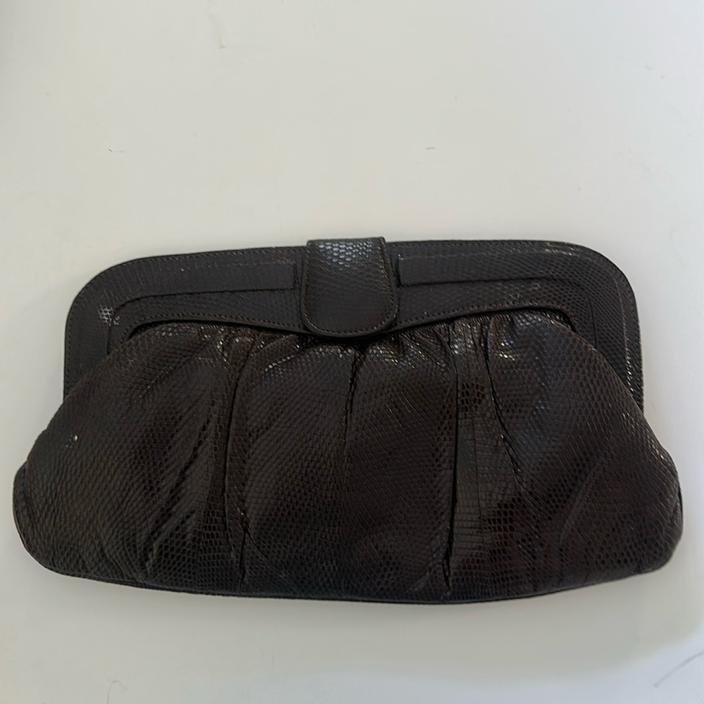 Beautiful vintage brown clutch
